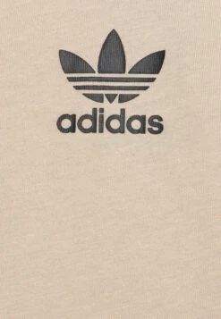 Adidas Originals 3 Stripes Tee Junior Unisex - T-Shirt Imprimé - Beige -ASOS be435384430840458f4a62a2691826f3