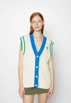 Adidas Originals Adicolor 70S Vest - Veste Sans Manches - White -ASOS bf6a5058dc824daf9103b865edcb7dd9