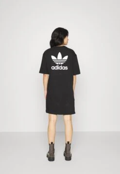 Adidas Originals Tee Dress - Robe En Jersey - Black -ASOS c0039a6bf0244814b4869412534150fa