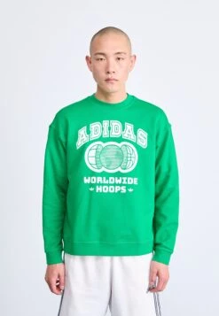 Adidas Originals CREWNECK - Sweatshirt - Green/cloud White