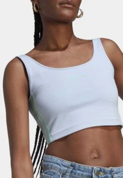 Adidas Originals Island Club Crop Tank - Débardeur - Blue Dawn 9 Adidas Originals Island Club Crop Tank - Débardeur - Blue Dawn -ASOS c305be5da51e45ada1c38a1561e3e3cc