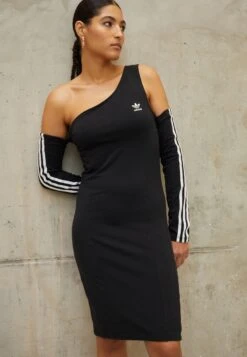 Adidas Originals Cutout Dress - Robe En Jersey - Black