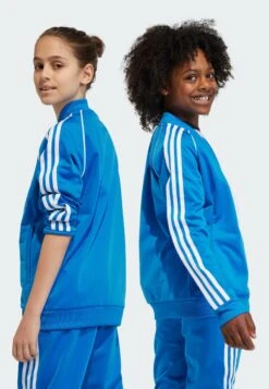 Adidas Originals Track Unisex - Veste De Survêtement - Bluebird -ASOS c3d870ec82004de8abaafd830d752a47