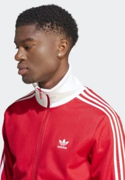 Adidas Originals Sweat Zippé - Better Scarlet White -ASOS c4ef27dc7927494fb75b91e047eb2c64