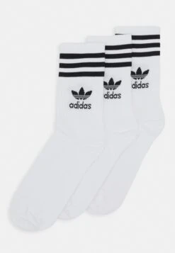Adidas Originals Mid Cut Unisex 3 Pack - Chaussettes - White/Black