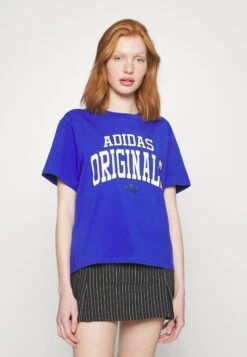 Adidas Originals T-Shirt Imprimé - Semi Lucid Blue -ASOS c6e68fd3bc7f4c92ab67e2cdf2c54277