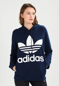 Adidas Originals Adicolor Trefoil Hoodie - Sweat À Capuche - Collegiate Navy