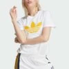 Adidas Originals Pearl Trefoil - T-Shirt Imprimé - White