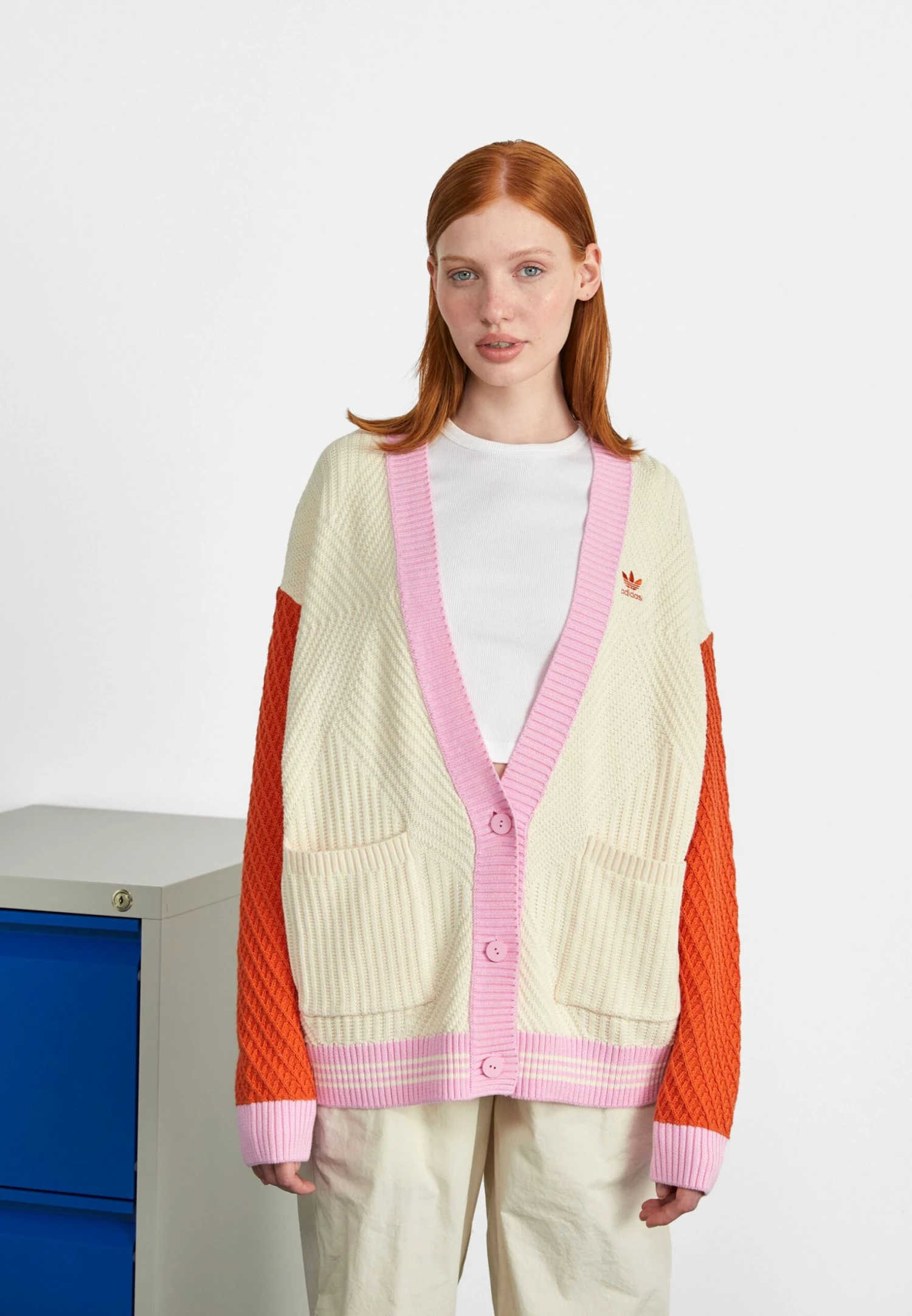 Adidas Originals Adicolor 70S Cardigan - Gilet - White 1 Adidas Originals Adicolor 70S Cardigan - Gilet - White