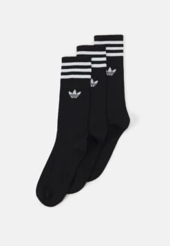 Adidas Originals Solid Crew 3 Pack - Chaussettes - Black