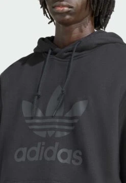 Adidas Originals TREFOIL - Sweat à Capuche - Black Black -ASOS ca4d557c9138427fab680237e0d667fa
