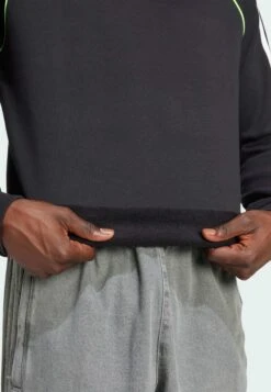 Adidas Originals PIPING CREWNECK - Sweatshirt - Black White -ASOS ca71c331498842539b0211e468bed188