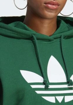 Adidas Originals Trefoil - Sweat À Capuche - Dark Green -ASOS ca7da26c1cc649f290b8ba0906f6fdb7