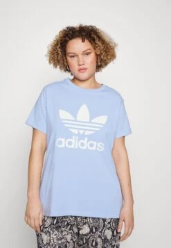 Adidas Originals Trefoil Tee - T-Shirt Imprimé - Blue Dawn