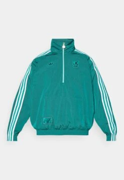 Adidas Originals LIVERPOOL FC ICON HALF ZIP JACKET - Article De Supporter D'équipe De Club - Sea Green -ASOS cc33b75b510b46de851ff2b4616189bc