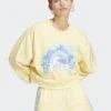 Adidas Originals Crew Graphic - Sweatshirt - Almost Yellow