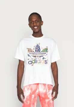 Adidas Originals Loveuni Tref Te Unisex - T-Shirt Imprimé - White/Multicolor
