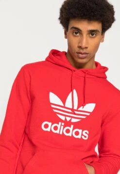 Adidas Originals Trefoil - Sweat À Capuche - Red -ASOS cd5e231b75c44db190b1bfe564b05943