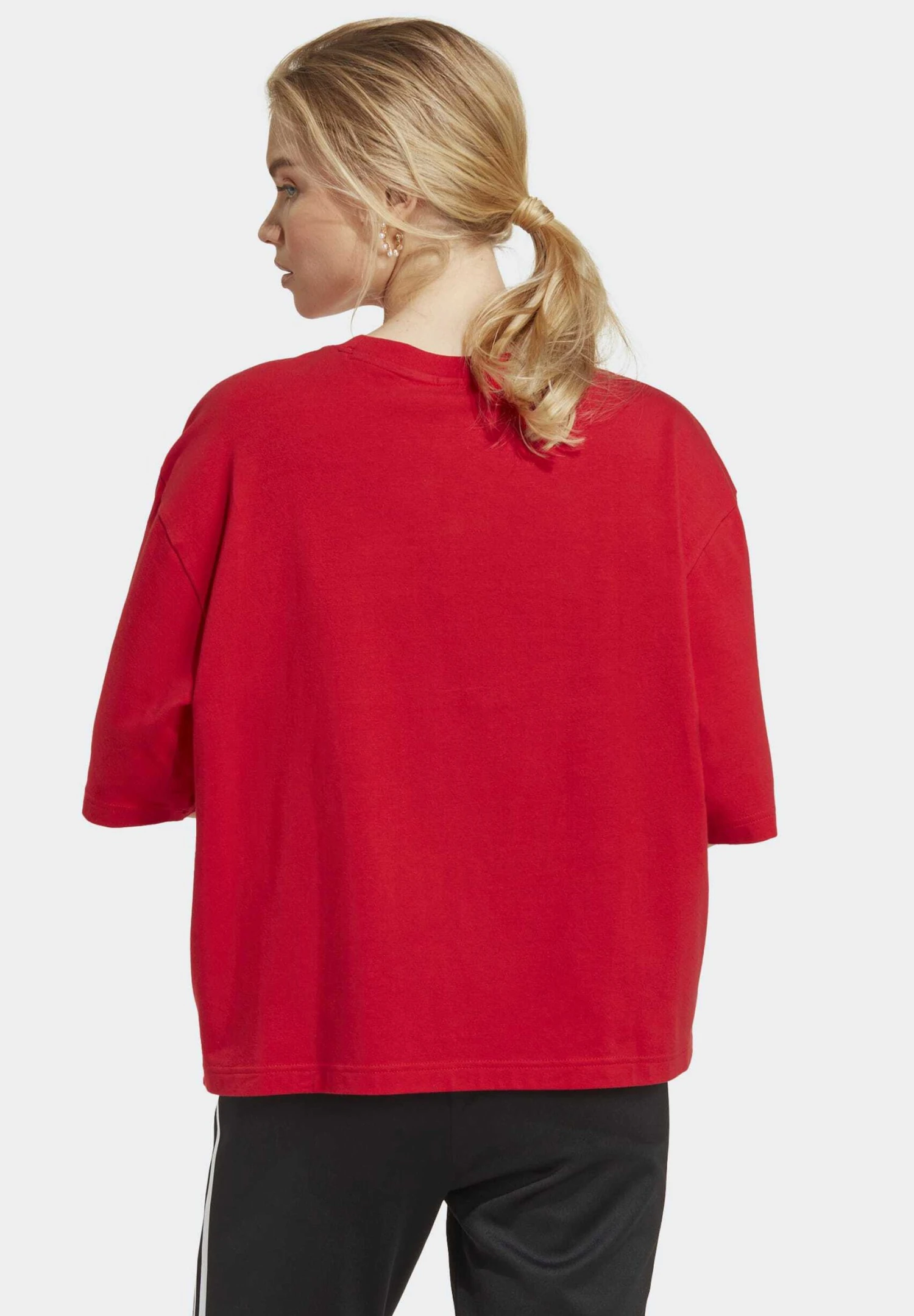 Adidas Originals Houndstooth Trefoil Infill - T-Shirt Imprimé - Better Scarlet 1 Adidas Originals Houndstooth Trefoil Infill - T-Shirt Imprimé - Better Scarlet