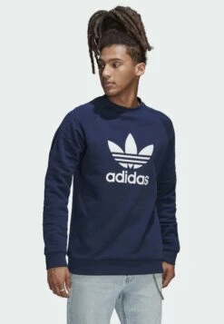 Adidas Originals Trefoil Crew - Sweatshirt - Blue