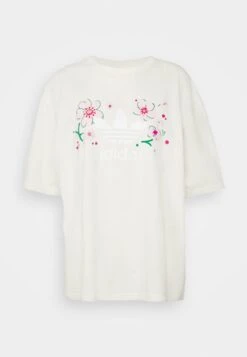 Adidas Originals Oversized Tee - T-Shirt Imprimé - Cream White -ASOS d16fb66f0a1943ee9c574a70ad092fa0
