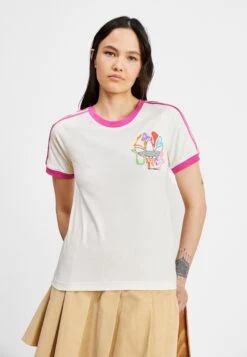 Adidas Originals Pride 3S Tee - T-Shirt Imprimé - Off White