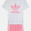 Adidas Originals Short Tee Set - Short - White/Bliss Pink