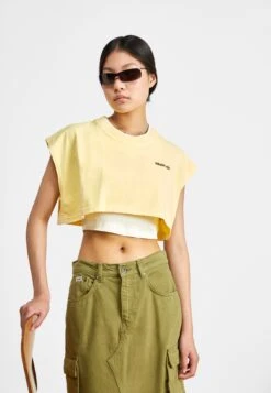 Adidas Originals Originals Muscle Crop - Débardeur - Light Yellow