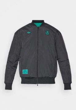 Adidas Originals LIVERPOOL FC ICON JACKET - Article De Supporter D'équipe De Club - Black/sea Green -ASOS d2bc14448977413cb284c3bc6549afb8
