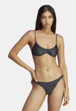 Adidas Originals Monogram - Haut De Bikini - Black White