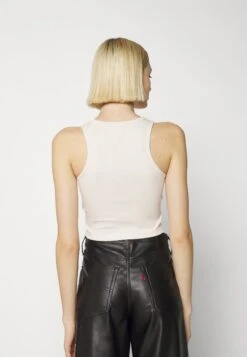 Adidas Originals Essentials Rib Tank Top - Débardeur - White -ASOS d5a46134c8c248669dc1c636d8f605eb