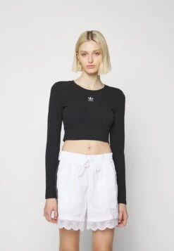 Adidas Originals Essentials - T-Shirt À Manches Longues - Black -ASOS d8d8ff5044d54fe6aa6cec6e423b2214