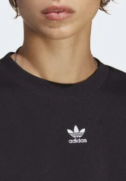 Adidas Originals Adicolor Essentials Crew - Sweatshirt - Black -ASOS dabee0c09c6e4afda0e648377b54d39a