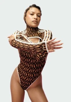 Adidas Originals Reversible Classic With Shrug - Maillot De Bain - Mesa Dark Brown Shock Pink