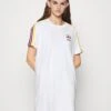 Adidas Originals Stripes Sports Inspired Regular Dress - Robe En Jersey - White/Multicolor
