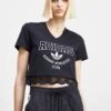 Adidas Originals Cropped Vneck - T-Shirt Imprimé - Black