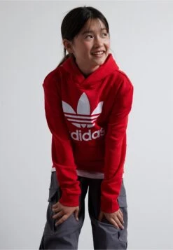 Adidas Originals Trefoil Junior Unisex - Sweat À Capuche - Better Scarlet