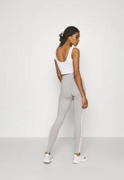 Adidas Originals Stripes Compression - Legging - Medium Grey Heather -ASOS df6fbe20a66d47e5b9b79f950978e76a