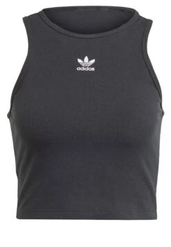 Adidas Originals Essentials Rib Tank Top - Débardeur - Black -ASOS e0cb1334efd744779d34878a0c1b280f