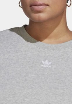 Adidas Originals Adicolor Essentials Crew - Sweatshirt - Medium Grey Heather -ASOS e0db81a457ca4ad294878f7cbca36565