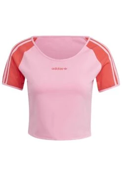 Adidas Originals Short - T-Shirt Imprimé - Semi Pink Glow/Real Coral -ASOS e0e98d55710948f9b3afdb6a282ee487