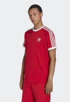 Adidas Originals 3 Stripes Tee Unisex - T-Shirt Imprimé - Better Scarlet