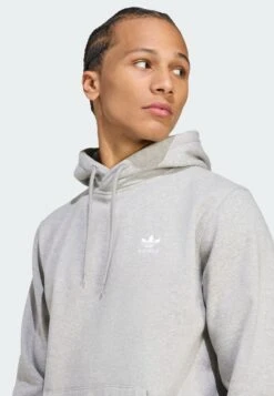 Adidas Originals Sweat à Capuche - Medium Grey Heather/white -ASOS e1fb808b693846f29b2eb163e4819430