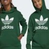 Adidas Originals Trefoil Junior Unisex - Sweat À Capuche - Dark Green