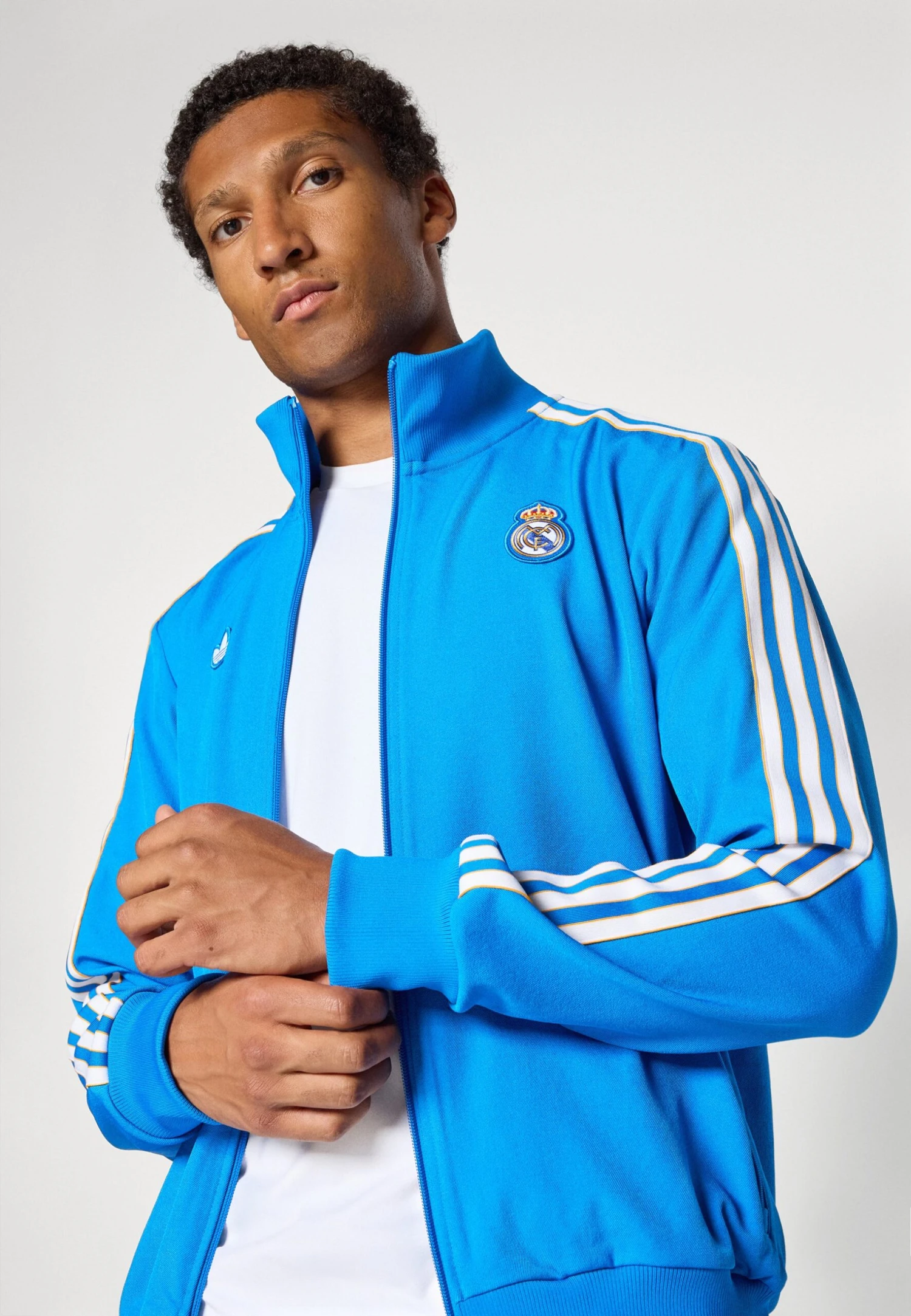 Adidas Originals REAL MADRID ICON TRACK TOP - Article De Supporter D'équipe De Club - Bluebird/white 4 Adidas Originals REAL MADRID ICON TRACK TOP - Article De Supporter D'équipe De Club - Bluebird/white – Image 4