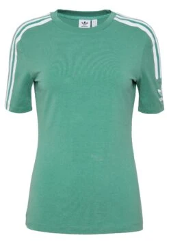 Adidas Originals Adicolor Tight Fit Short Sleeve Tee - T-Shirt Imprimé - Future Hydro/White -ASOS e30fd7a196be42bba29c087946ea3dfc