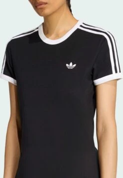 Adidas Originals 3S - Robe En Jersey - Black White -ASOS e350337cb92d4f0384d27382d27c35fe