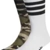 Adidas Originals Camo Crew Socks 2 Pairs - Chaussettes - Multicolor Shadow Olive