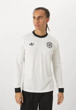 Adidas Originals DEUTSCHLAND DFB 125 ANNIVERSARY JERSEY LONGSLEEVE - T-shirt à Manches Longues - Cloud White/black -ASOS e4b4b205e3cb485e94a56852f1018354