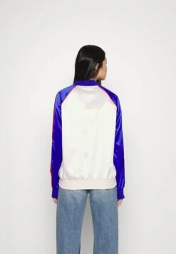 Adidas Originals Track - Blouson Bomber - White/Lucid Blue -ASOS e4d7174aaa26455a887bd4c7fd4f44bc